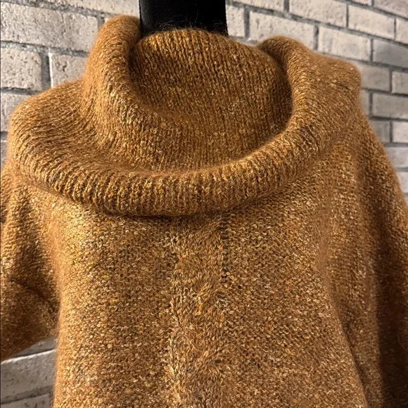 Evan Picone Brown Cowl Neck Sweater - Picture 2 of 9
